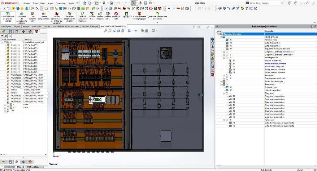 Projetos elétricos SOLIDWORKKS ELECTRICAL