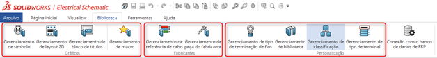 Padronização e construção de uma estrutura de bibliotecas SOLIDWORKS Electrical