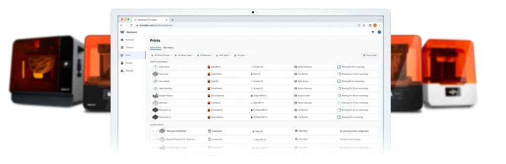 Formlabs Dashboard