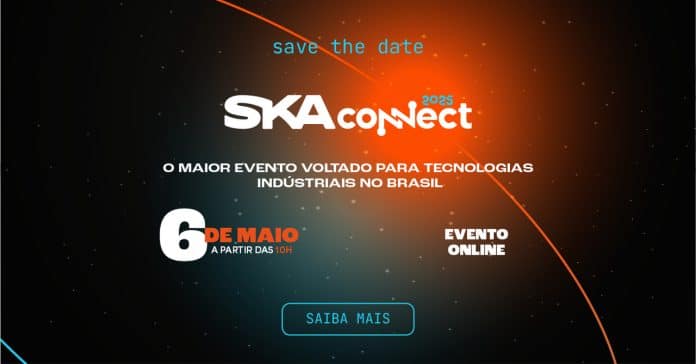 arte gráfica sobre o ska connect 2025 que debaterá business intelligence nas indústrias