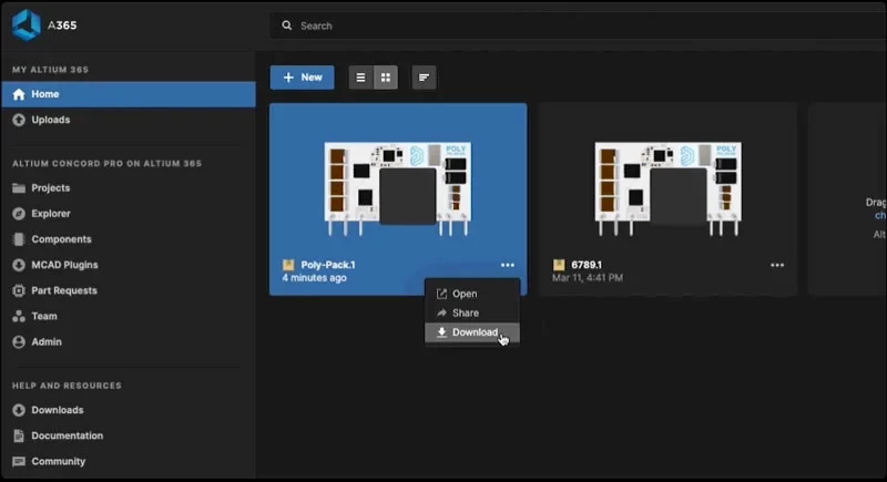 Altium 365: faça o download do projeto quando precisar